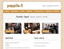 Tablet Screenshot of pappila.fi